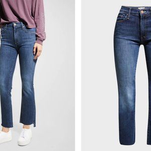 MOTHER Insider Crop Jeans with Step Fray